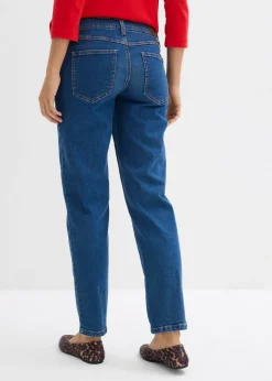 bonprix bonprix Vaqueros premamá hasta el tobillo con corte recto azul claro denim-café con hielo Hot