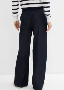 bonprix bonprix Vaqueros rectos con perneras anchas Azul oscuro denim Outlet