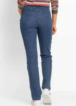 bonprix bonprix Vaqueros rectos de talle medio (2 unidades) denim negro Online