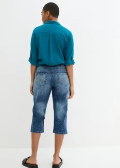 bonprix bonprix Vaqueros rectos elásticos con talle medio Vaquero azul New