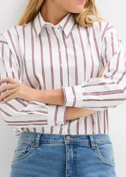 bonprix bonprix Vaqueros rectos holgados de talle alto azul medio denim usado Discount