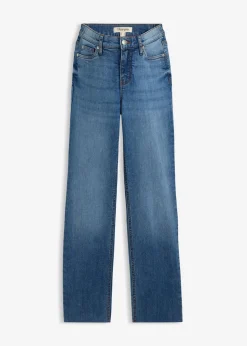 bonprix bonprix Vaqueros rectos premamá 2 en 1 con corte holgado para durante y después del embarazo Azul oscuro denim