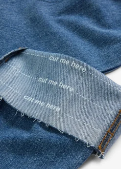 bonprix bonprix Vaqueros rectos premamá 2 en 1 con corte holgado para durante y después del embarazo Azul oscuro denim