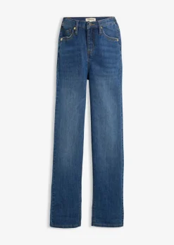 bonprix bonprix Vaqueros rectos premamá 2 en 1 para durante y después del embarazo Denim medio Discount