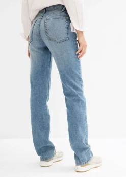 bonprix bonprix Vaqueros rectos premamá 2 en 1 para durante y después del embarazo Denim medio Discount