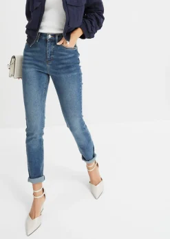 bonprix bonprix Vaqueros skinny de talle alto Azul piedra Hot