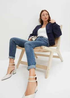 bonprix bonprix Vaqueros skinny de talle alto Azul piedra Hot