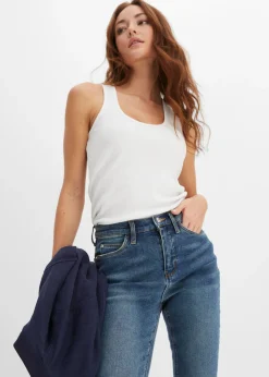 bonprix bonprix Vaqueros skinny de talle alto Azul piedra Hot