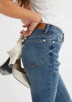 bonprix bonprix Vaqueros skinny de talle alto Azul piedra Hot