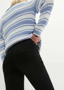bonprix bonprix Vaqueros skinny, high waist, moldeadores y térmicos denim negro Hot