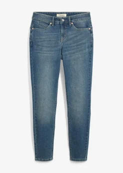 bonprix bonprix Vaqueros skinny, mid waist, elásticos Denim desgastado Sale
