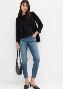 bonprix bonprix Vaqueros skinny, mid waist, elásticos Denim desgastado Sale