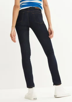 bonprix bonprix Vaqueros skinny, mid waist, elásticos Azul oscuro denim Discount