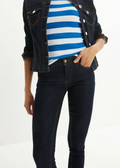 bonprix bonprix Vaqueros skinny, mid waist, elásticos Azul oscuro denim Discount