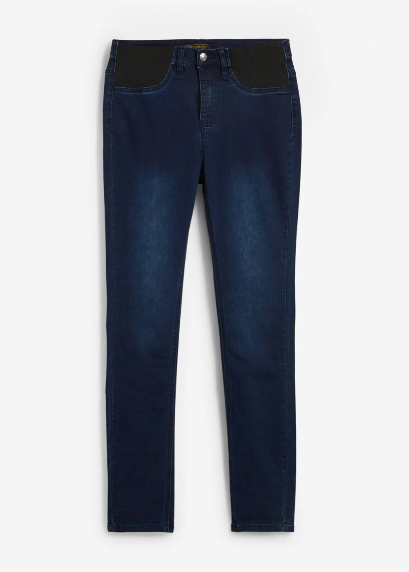bonprix bonprix Vaqueros skinny, mid waist, elásticos Azul oscuro denim Discount