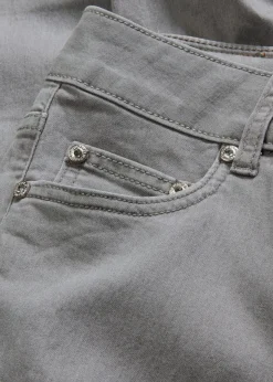 bonprix bonprix Vaqueros skinny, mid waist, elásticos Gris claro Outlet