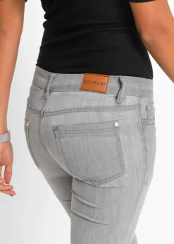 bonprix bonprix Vaqueros skinny, mid waist, elásticos Gris claro Outlet