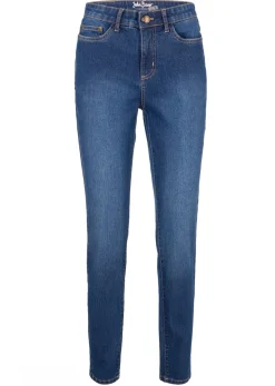 bonprix bonprix Vaqueros skinny, mid waist, elásticos Azul piedra usado Discount