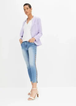 bonprix bonprix Vaqueros skinny, mid waist, elásticos Azul piedra Discount