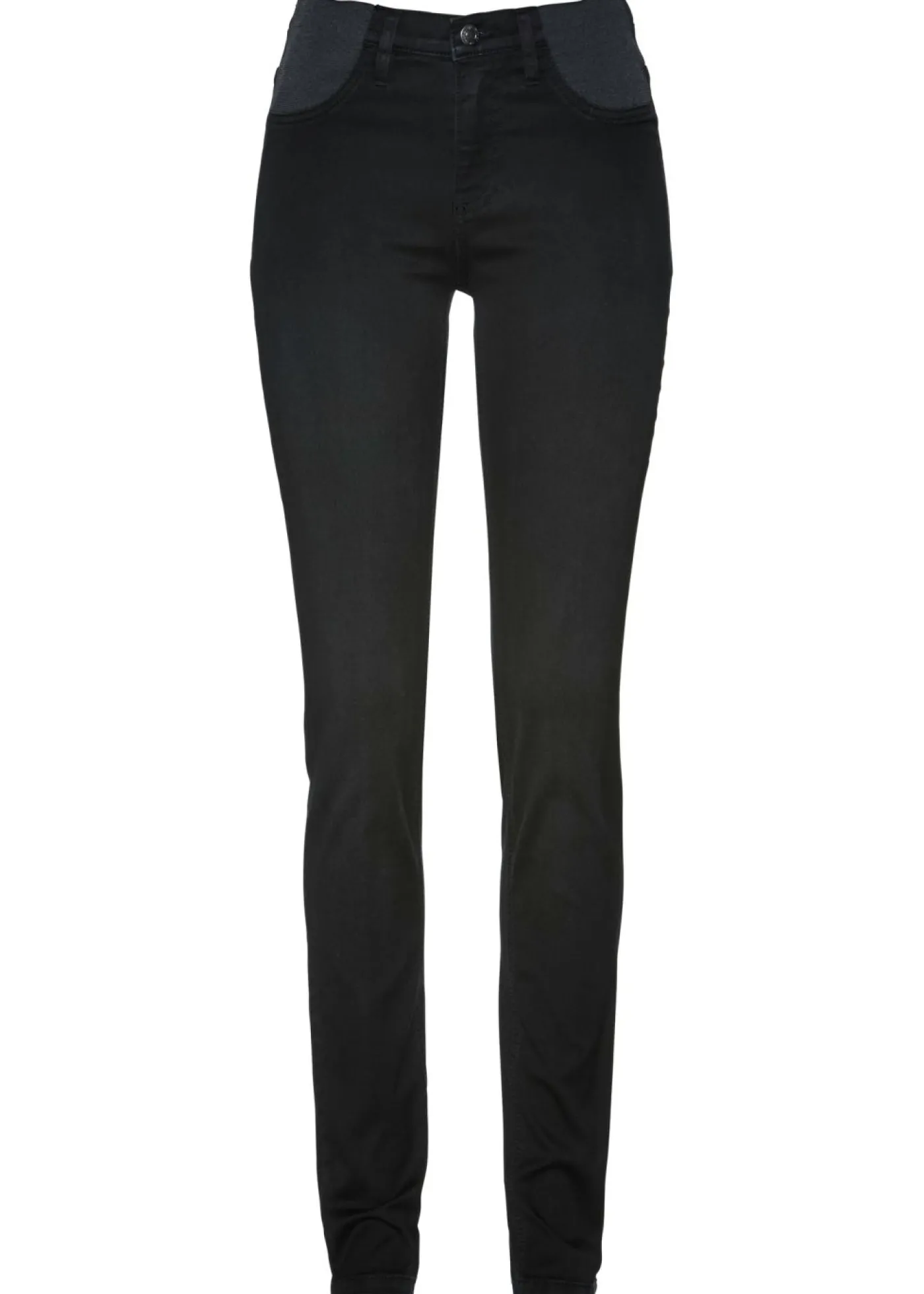 bonprix bonprix Vaqueros skinny, mid waist, elásticos Negro denim Hot
