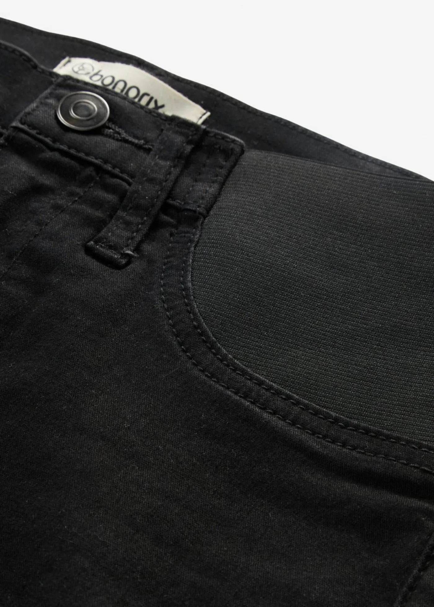 bonprix bonprix Vaqueros skinny, mid waist, elásticos Negro denim Hot