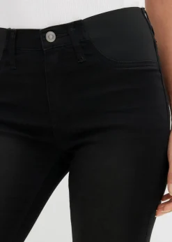 bonprix bonprix Vaqueros skinny, mid waist, elásticos Negro denim Hot