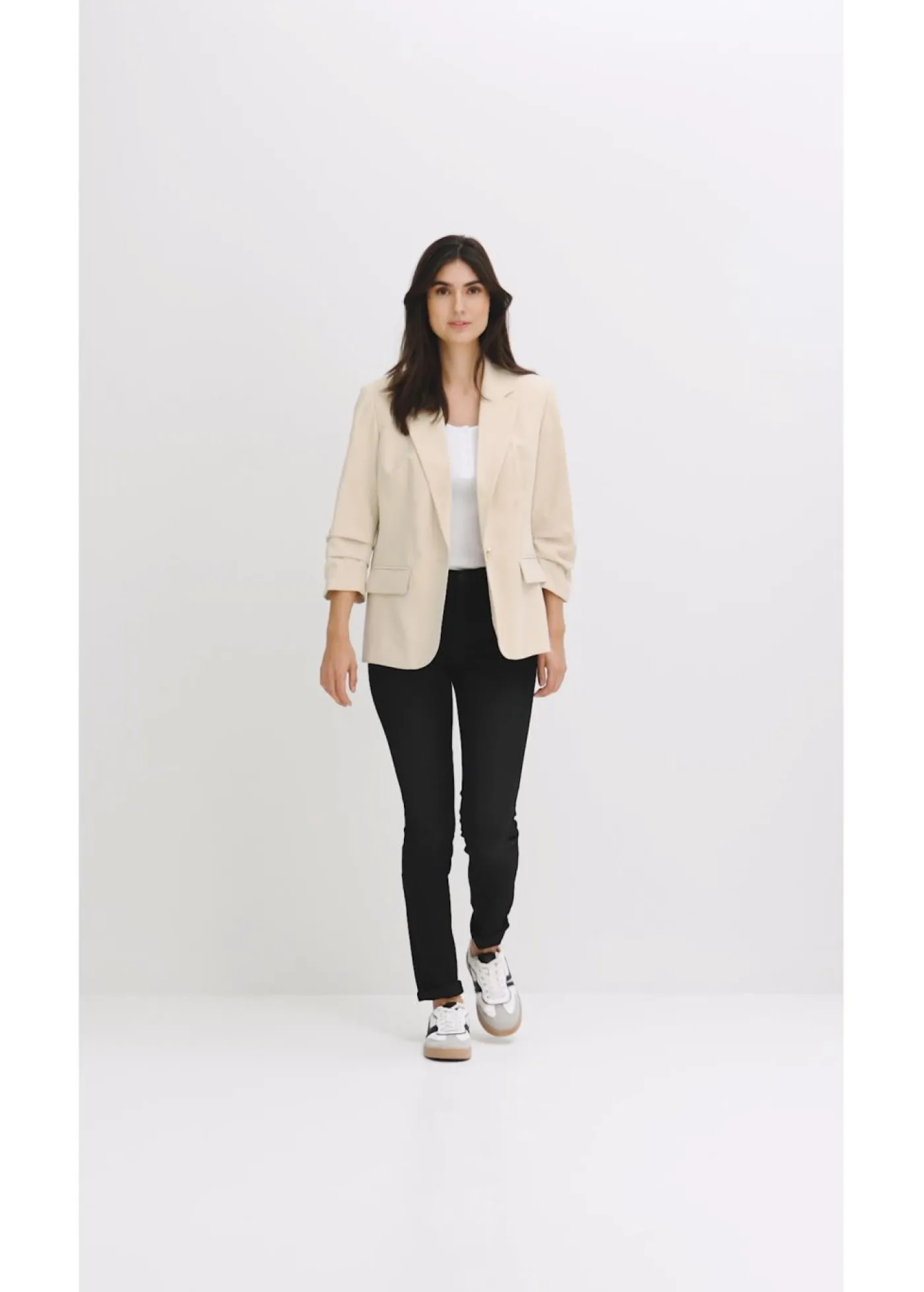 bonprix bonprix Vaqueros skinny, mid waist, elásticos Negro denim Hot