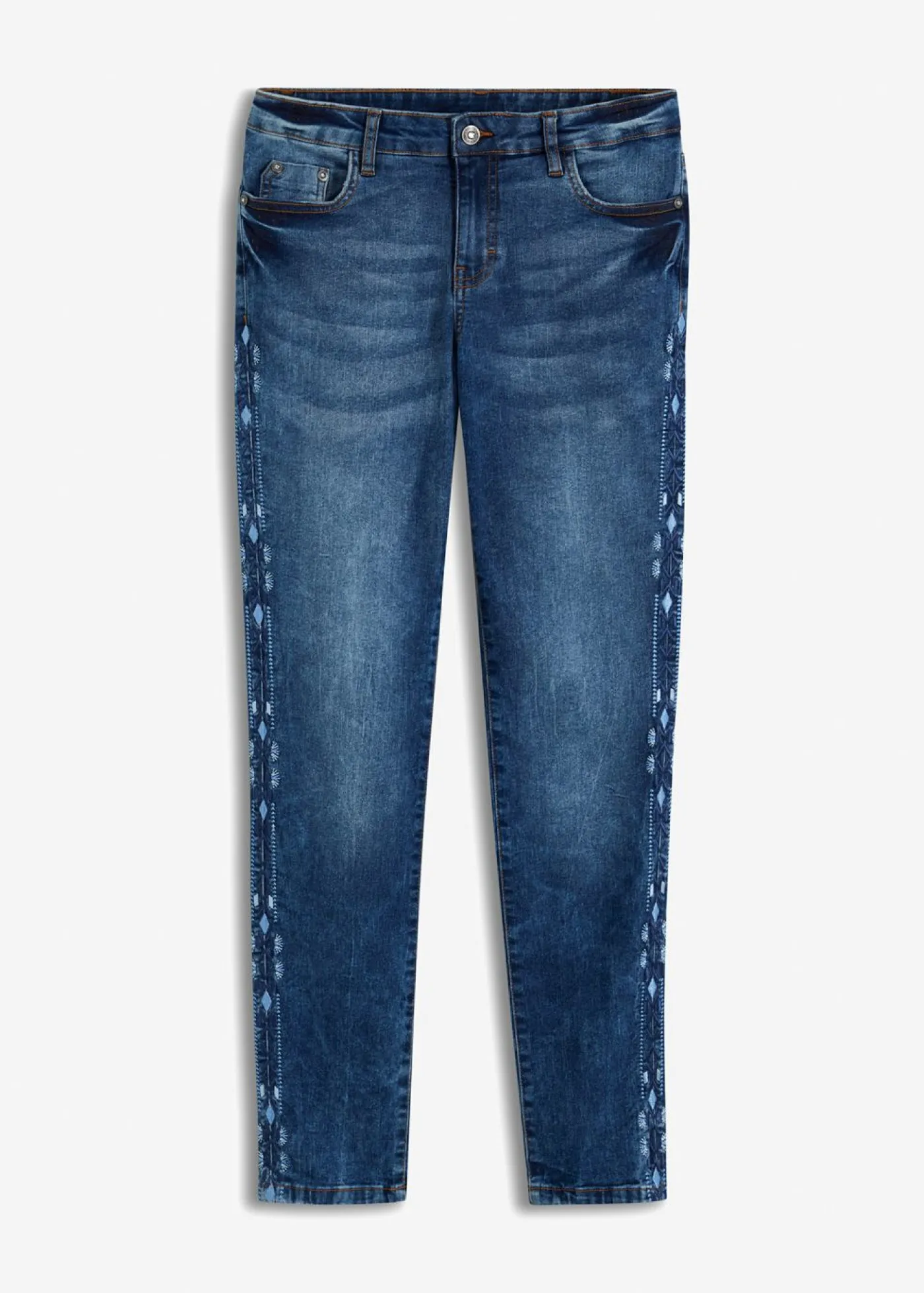 bonprix bonprix Vaqueros skinny, mid waist, elásticos Denim