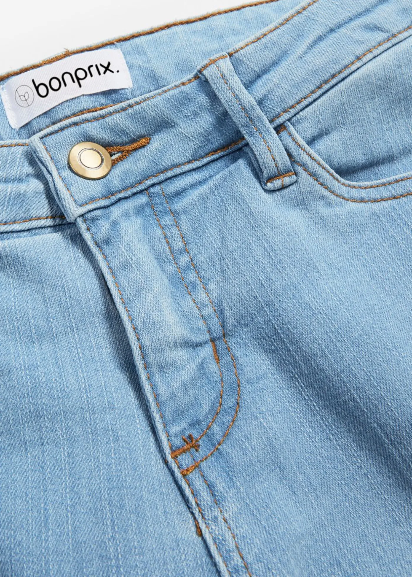 bonprix bonprix Vaqueros skinny, mid waist, elásticos azul pálido usado Best