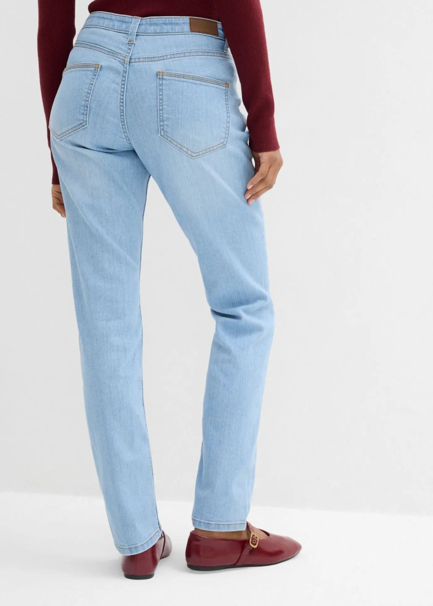 bonprix bonprix Vaqueros skinny, mid waist, elásticos azul pálido usado Best