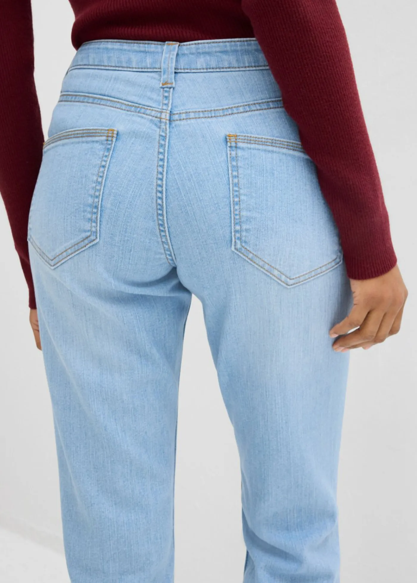 bonprix bonprix Vaqueros skinny, mid waist, elásticos azul pálido usado Best