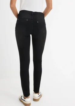 bonprix bonprix Vaqueros skinny, mid waist, elásticos Negro denim Sale
