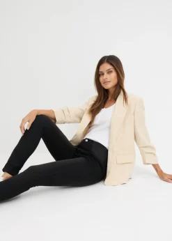 bonprix bonprix Vaqueros skinny, mid waist, elásticos Negro denim Sale