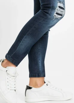 bonprix bonprix Vaqueros skinny, mid waist, elásticos Azul oscuro denim Online