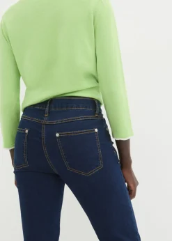 bonprix bonprix Vaqueros slim fit, mid waist, súper elásticos denim oscuro Discount