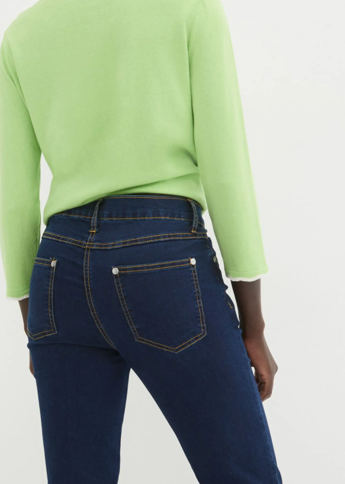 bonprix bonprix Vaqueros slim fit, mid waist, súper elásticos denim oscuro Discount