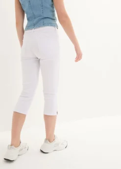 bonprix bonprix Vaqueros slim fit, talle medio, cropped Sarga blanca Clearance