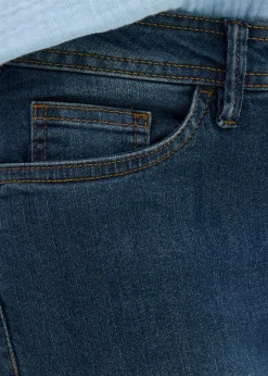 bonprix bonprix Vaqueros slim fit, talle medio, cropped Azul marino usado Outlet