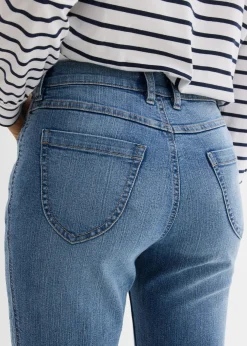bonprix bonprix Vaqueros straight, high waist azul medio denim usado New