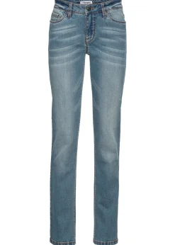 bonprix bonprix Vaqueros straight, mid waist, elásticos Denim Online