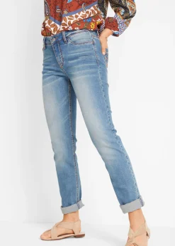 bonprix bonprix Vaqueros straight, mid waist, elásticos Denim Online