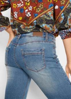 bonprix bonprix Vaqueros straight, mid waist, elásticos Denim Online