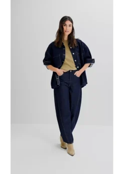 bonprix bonprix Vaqueros tipo balloon con talle medio Denim azul almirante sin lavar Clearance