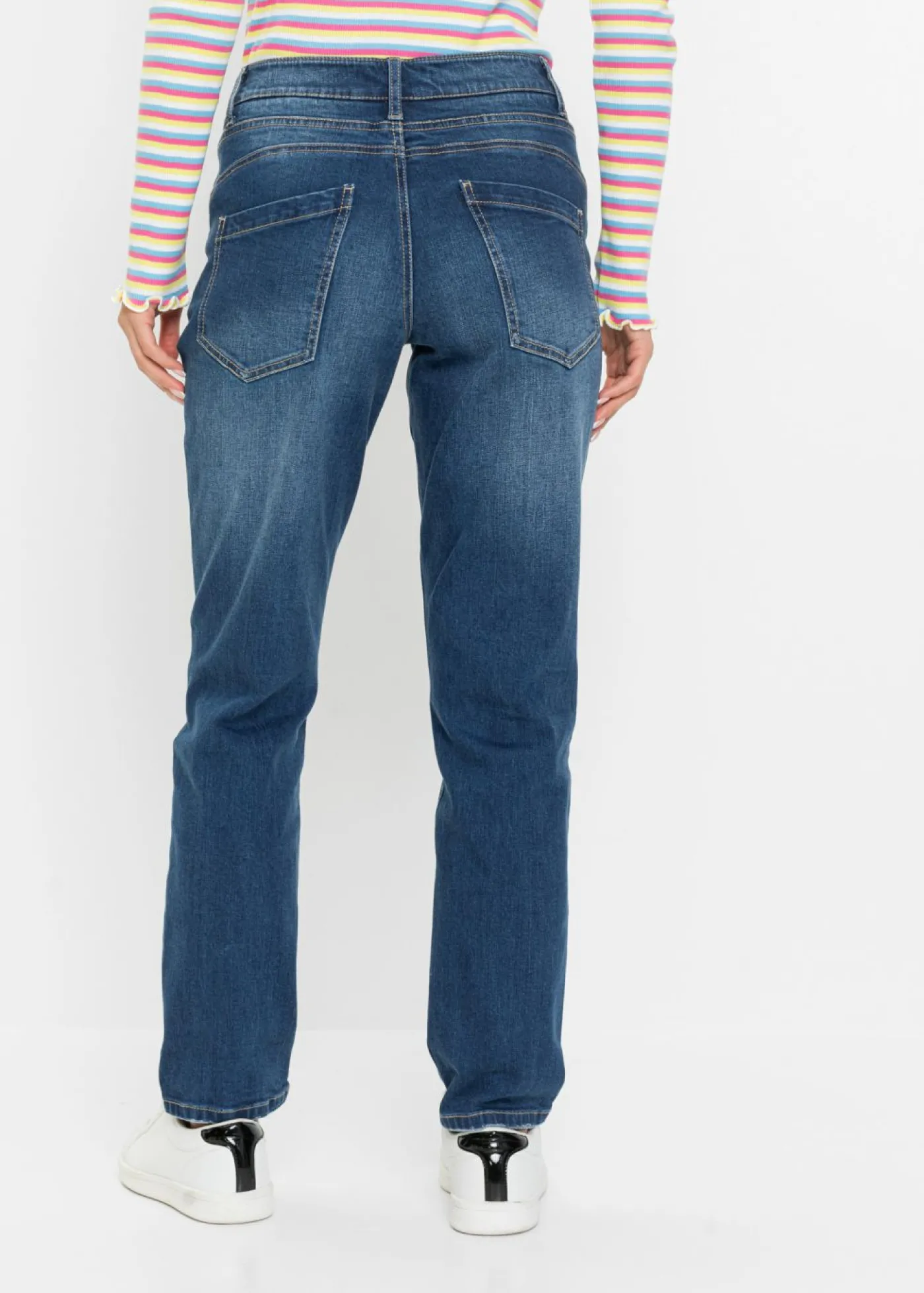 bonprix bonprix Vaqueros tipo boyfriend, mid waist Azul piedra New
