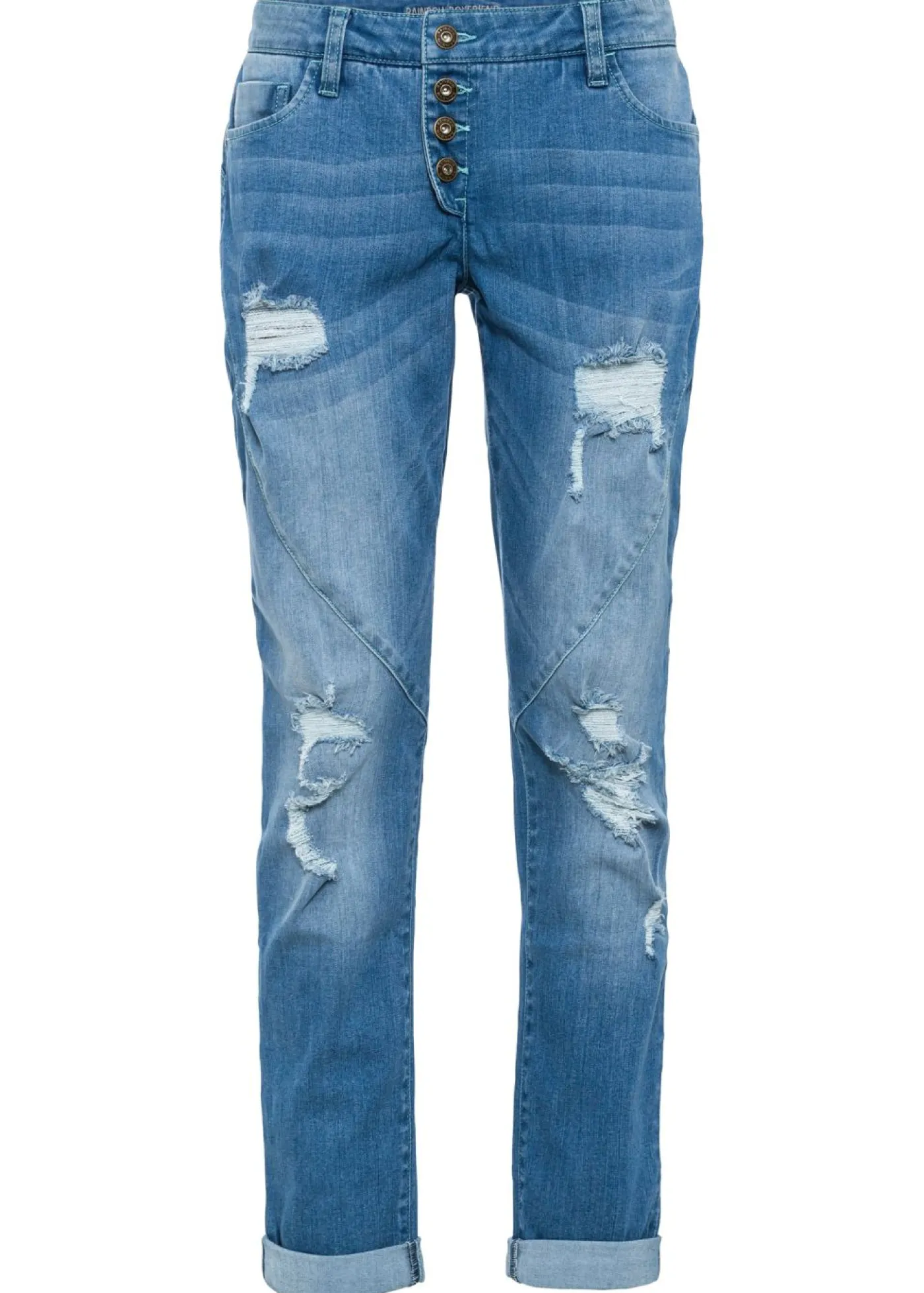 bonprix bonprix Vaqueros tipo boyfriend, mid waist Denim Hot