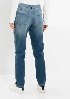 bonprix bonprix Vaqueros tipo boyfriend, mid waist denim sucio