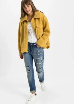bonprix bonprix Vaqueros tipo boyfriend, mid waist denim sucio