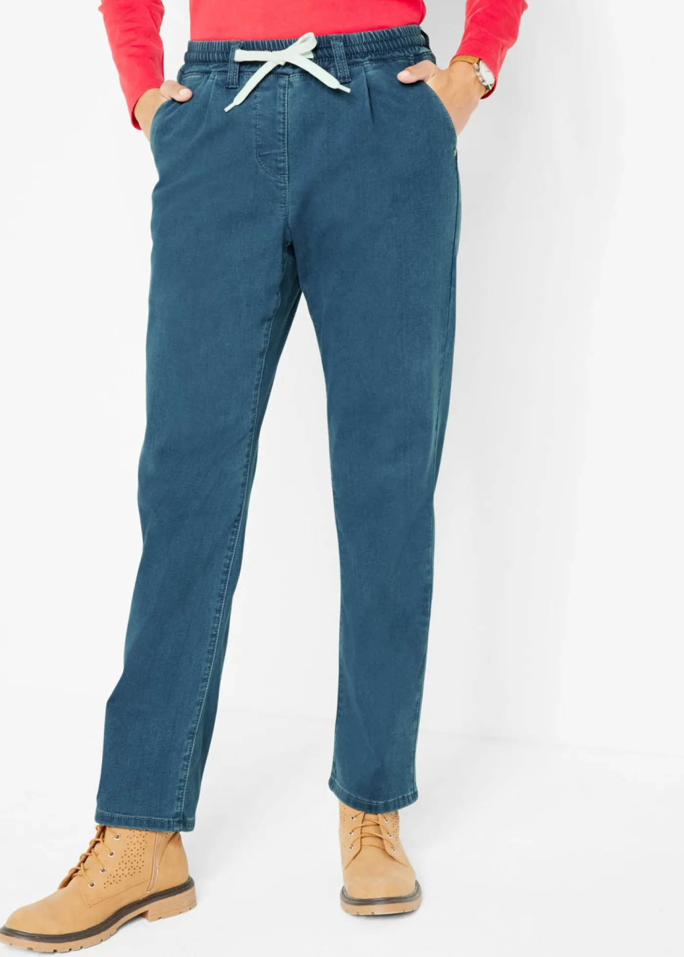 bonprix bonprix Vaqueros térmicos con cinturilla cómoda Azul piedra