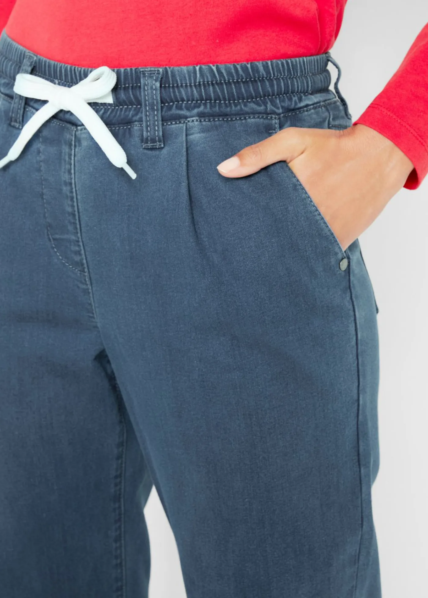 bonprix bonprix Vaqueros térmicos con cinturilla cómoda Azul piedra