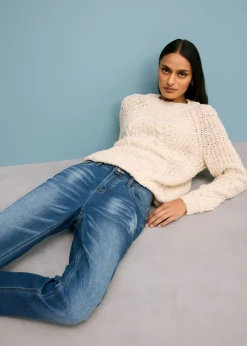 bonprix bonprix Vaqueros térmicos tipo boyfriend con interior suave Azul desgastado Best